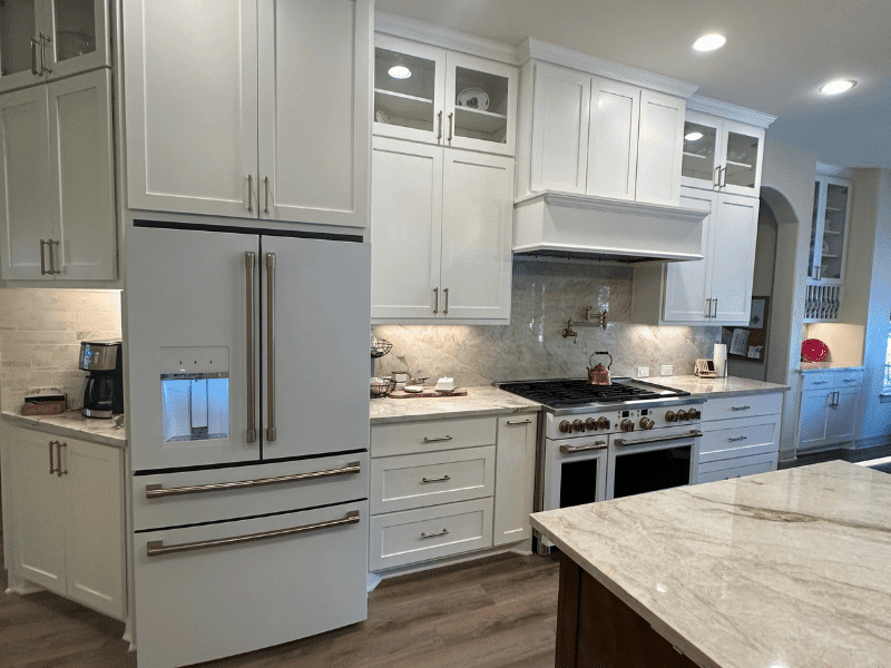 Light colored remodeled kitchen in Round Rock, Texas